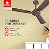 Havells 1200mm Ambrose ES Ceiling Fan|Premium Finish, Deco. Fan, Elegant Looks, High Air Delivery, Energy Saving, 100% Pure Copper Motor|2 Year Warranty by Brand (Pack of 1, Cola Espresso Brown)1 Star - Image 2